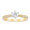 18ct Yellow Gold .50ct Diamond Zenith Ring-Ring-Walker & Hall