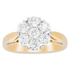 18ct Yellow Gold 1.20ct Diamond Lotus Ring-Ring-Walker & Hall