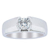 Platinum .90ct Cushion Cut Reclaimed Diamond Ring-Ring-Walker & Hall