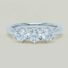 18ct White Gold 1.35ct Reclaimed Diamond Trilogy Ring - Ring - Walker & Hall