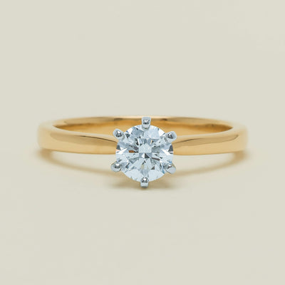 18ct Yellow Gold .60ct Reclaimed Diamond Capri Ring - Ring - Walker & Hall