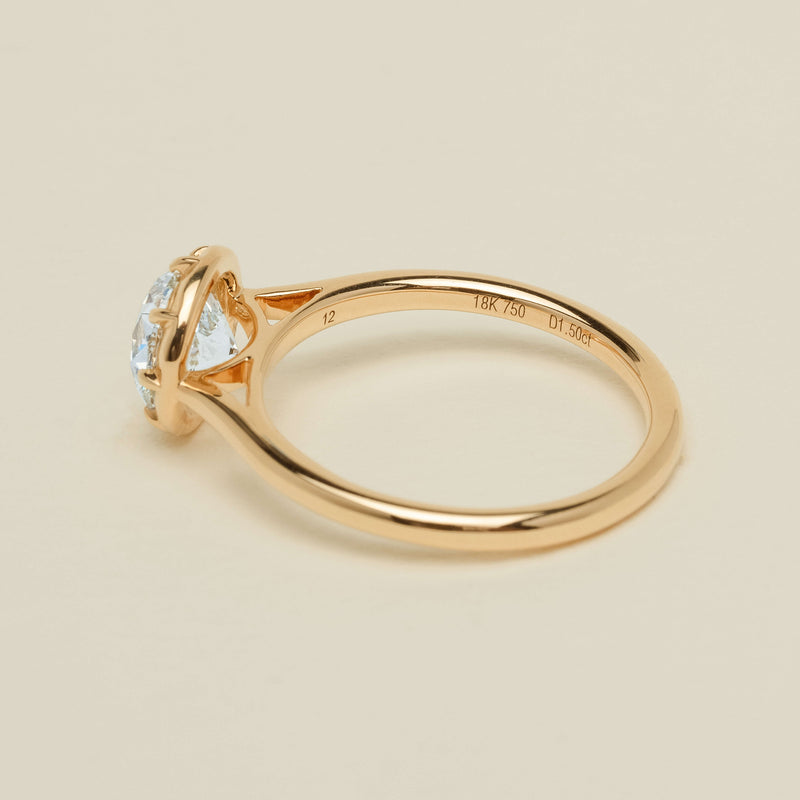 18ct Yellow Gold 1.50ct VS2 Diamond Dawn Ring - Ring - Walker & Hall