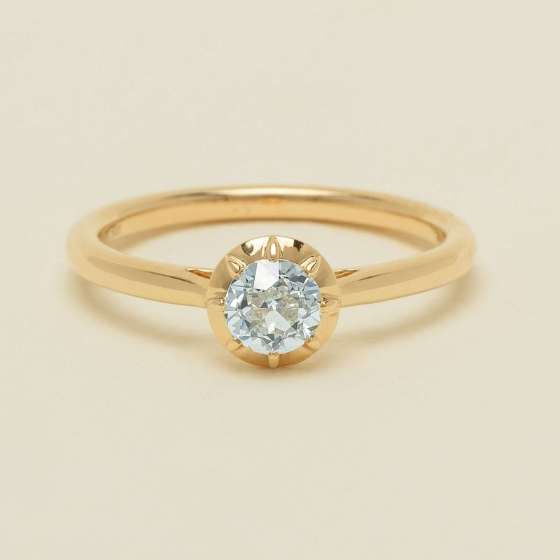 18ct Yellow Gold .50ct Reclaimed Old-Cut Diamond Dawn Ring - Ring - Walker & Hall