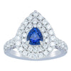 18ct White Gold Sapphire & Diamond Ring-Ring-Walker & Hall