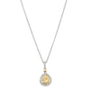 18ct White & Yellow Gold .33ct Yellow Diamond Pendant-Necklace-Walker & Hall