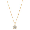 18ct Yellow Gold .68ct Reclaimed Diamond Peony Pendant-Necklace-Walker & Hall