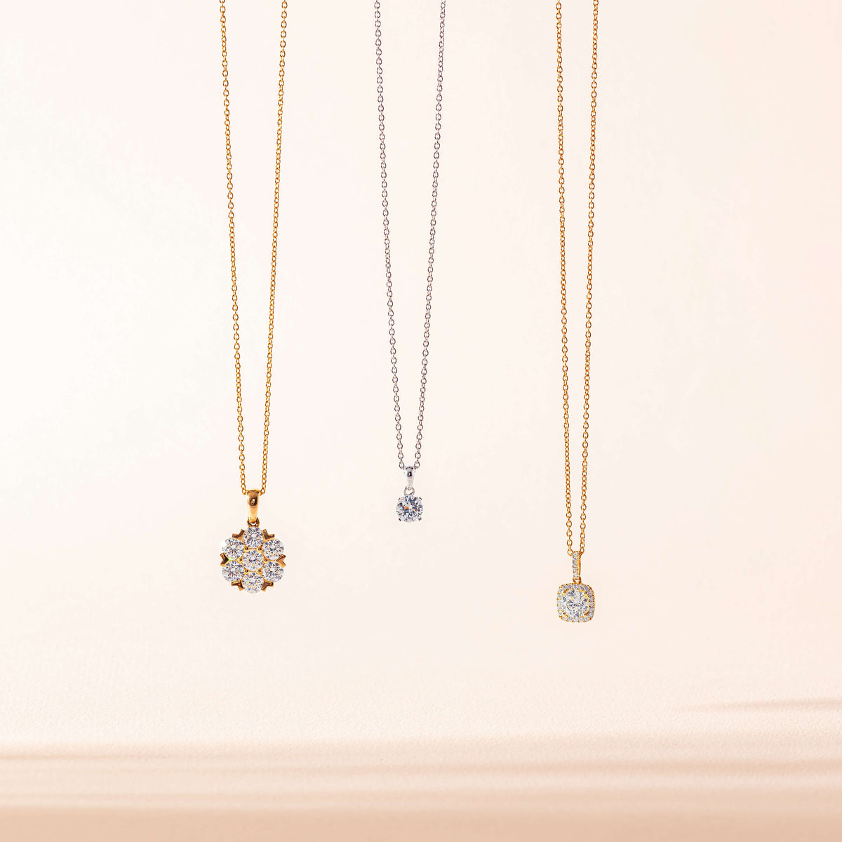 Natural Diamond Pendants