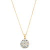 18ct Yellow Gold 2.00ct Diamond Lotus Pendant-Necklace-Walker & Hall