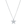 18ct White Gold .64ct Diamond Star Pendant-Necklace-Walker & Hall