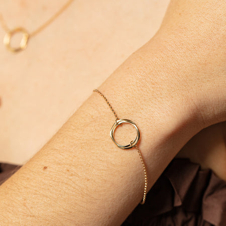 9ct Yellow Gold Mini Entwined Bracelet-Bracelet-Walker & Hall