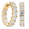 18ct Yellow Gold 4.00ct Diamond Jubilee Hoop Earrings-Earrings-Walker & Hall