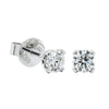 18ct White Gold 1.00ct Diamond Blossom Stud Earrings-Earrings-Walker & Hall