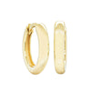 9ct Yellow Gold Rounded Huggie Earrings-Earrings-Walker & Hall