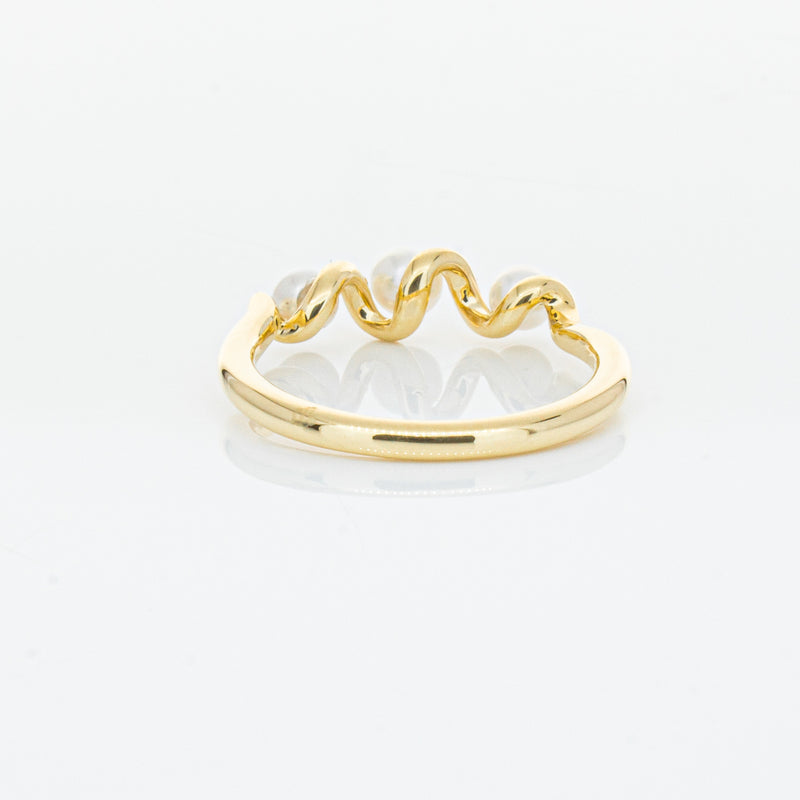 18ct Yellow Gold Akoya Pearl Margaux Ring-Ring-Walker & Hall