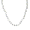 14ct Yellow Gold Akoya Pearl Strand With Sapphire Set Clasp-Necklace-Walker & Hall