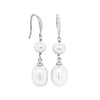 Sterling Silver Freshwater Pearl Rosie Earrings-Earrings-Walker & Hall