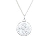 Sterling Silver Saint Christopher Pendant with Cable Chain-Necklace-Walker & Hall