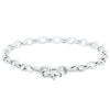 Sterling Silver Oval Belcher Bracelet-Bracelet-Walker & Hall