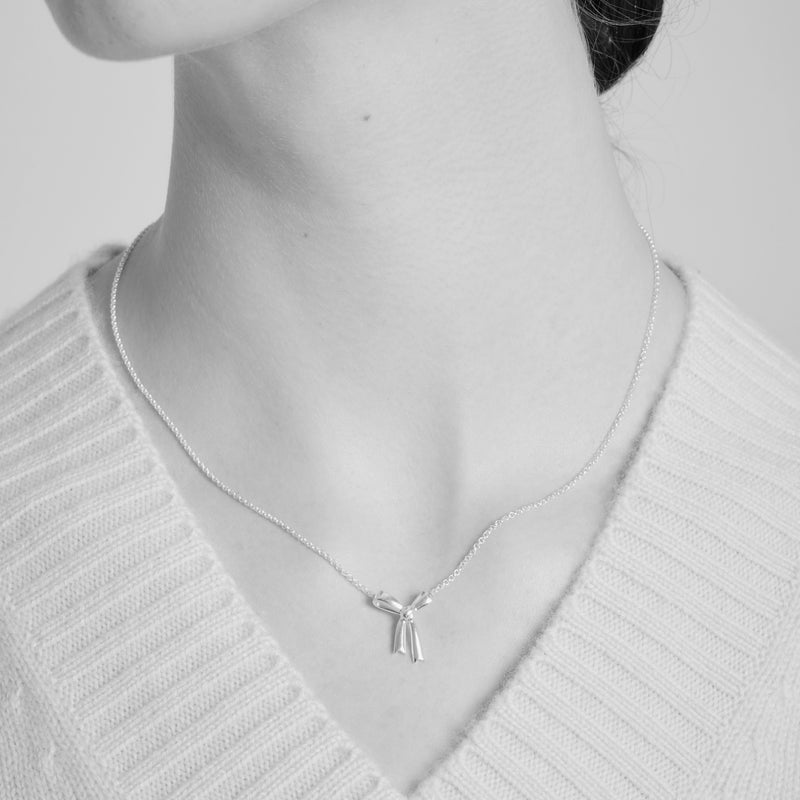 Karen Walker Small Bow Necklace - Gold Plated - Necklace - Walker & Hall