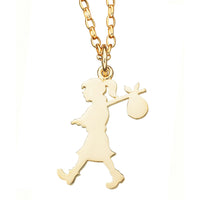 Karen Walker Large Runaway Girl Necklace - Gold Plated - Necklace - Walker & Hall