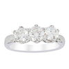 18ct White Gold 1.59ct Diamond Trilogy Ring-Ring-Walker & Hall