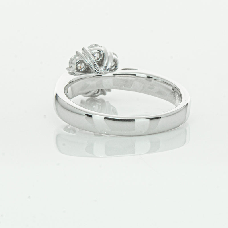 18ct White Gold .65ct Diamond Lotus Ring-Ring-Walker & Hall