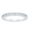 18ct White Gold Diamond Channel Set Band-Ring-Walker & Hall