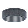 Black Zirconium 7mm Sanded Finish Ring-Ring-Walker & Hall