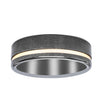 9ct Yellow Gold & Zirconium Ring-Ring-Walker & Hall