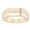 9ct Yellow Gold .06ct Diamond Mens Signet Ring-Ring-Walker & Hall