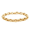 9ct Yellow Gold Oval Belcher Bracelet-Bracelet-Walker & Hall