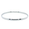 9ct White Gold 4mm Bangle-Bracelet-Walker & Hall