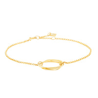 9ct Yellow Gold Mini Entwined Bracelet-Bracelet-Walker & Hall
