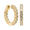 18ct Yellow Gold 2.00ct Diamond Jubilee Hoop Earrings-Earrings-Walker & Hall