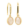 9ct Yellow Gold Rose Quartz Rosehip Earrings-Earrings-Walker & Hall