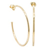 9ct Yellow Gold Open Hoop Earrings-Earrings-Walker & Hall