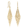 18ct Yellow Gold Martini Tassel Drop Earrings-Earrings-Walker & Hall