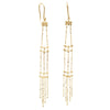 18ct Yellow Gold Mojito Tassel Drop Earrings-Earrings-Walker & Hall