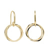 9ct Yellow Gold Mini Entwined Hook Earrings-Earrings-Walker & Hall