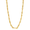 9ct Yellow Gold Pinched Link Necklace-Necklace-Walker & Hall