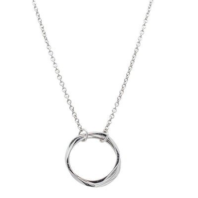 Sterling Silver Mini Entwined Pendant-Necklace-Walker & Hall