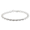 Sterling Silver Curb Link Bracelet-Bracelet-Walker & Hall