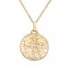 9ct Yellow Gold Saint Christopher Pendant-Necklace-Walker & Hall