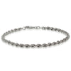 Sterling Silver Triple Trace Link Bracelet-Bracelet-Walker & Hall