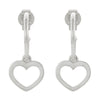 Karen Walker Heart Hoop Earrings - Sterling Silver-Earrings-Walker & Hall