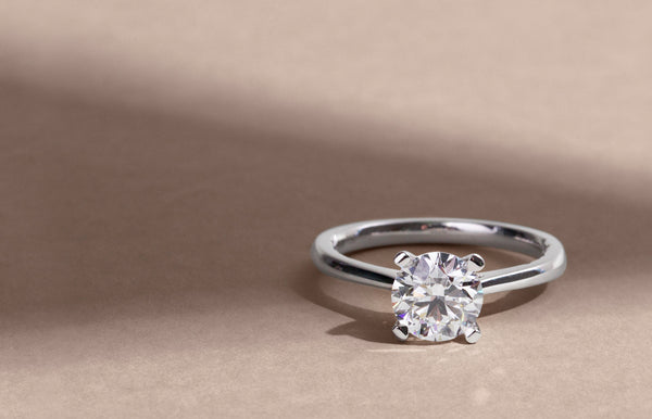 White Gold Diamond Solitaire Ring