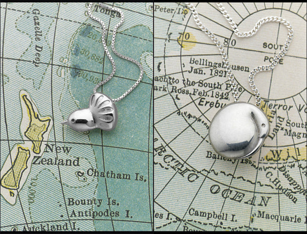 Boh Runga Kiwi and Fantail pendants