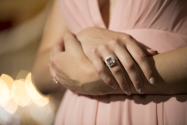 Morganite Snowflake Ring
