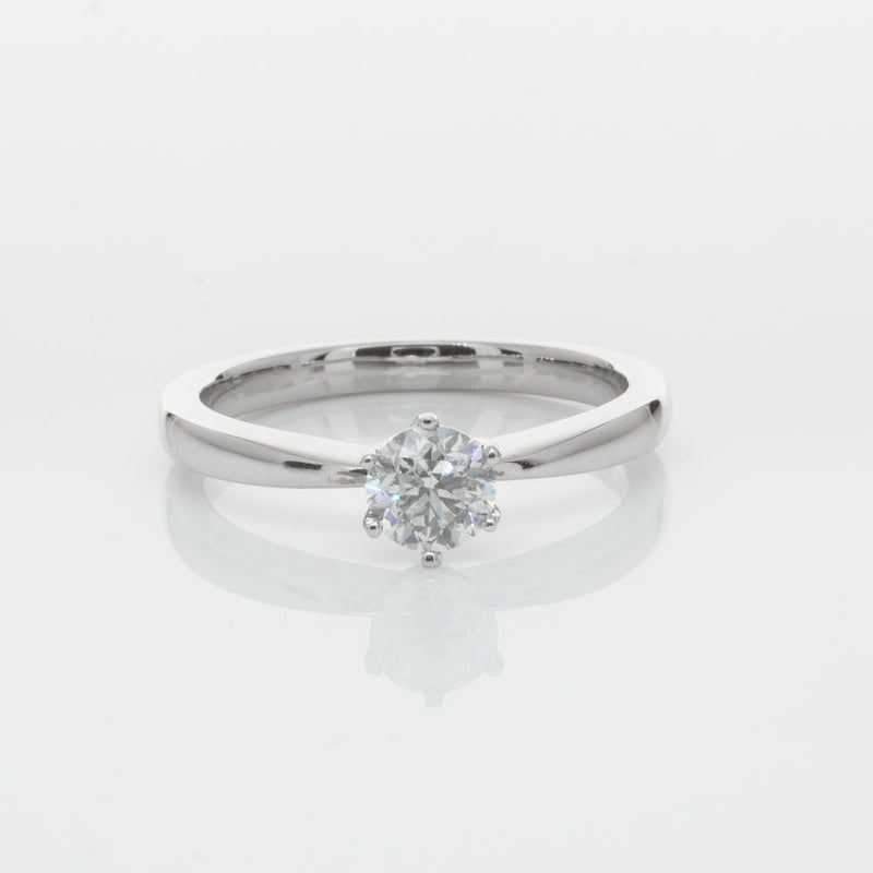 18ct White Gold .53ct Diamond Nova Ring-Ring-Walker & Hall