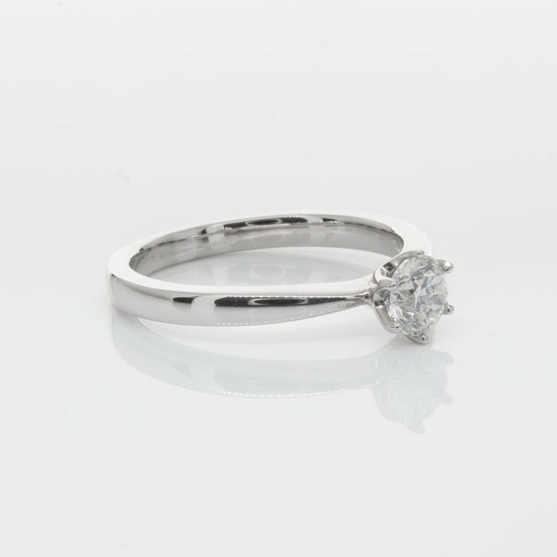 18ct White Gold .53ct Diamond Nova Ring-Ring-Walker & Hall